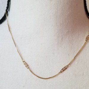14K Gold Necklace Minimalist Dainty Chain